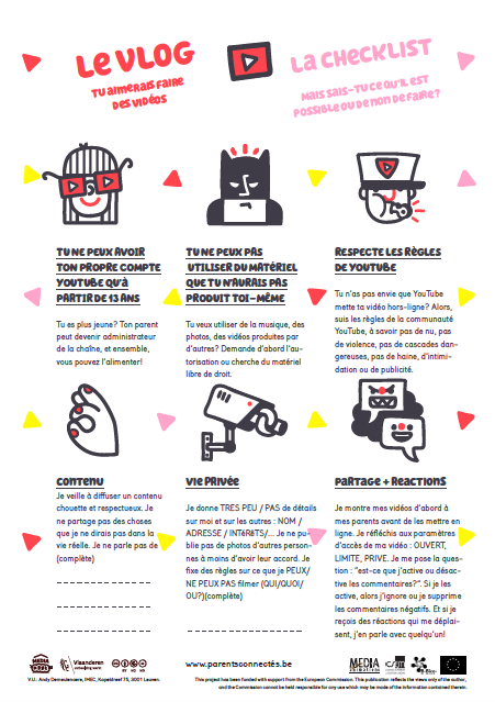 Infographie sur le vlog.
